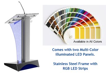 Lectern - Multi-Color LED Panel Strip Illumination 